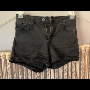 High Waisted Black Shorts